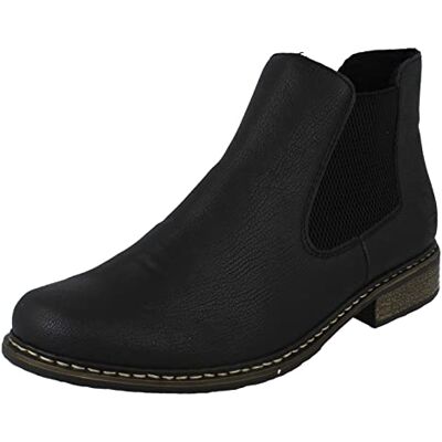 Rieker Z4994-00, Bottes Chelsea femme, Noir (Schwarz/Schwarz 00), 38 EU - Publicité Rieker Z4994-00, Bottes Chelsea femme, Noir (Schwarz/Schwarz 00), 38 EU - Publicité