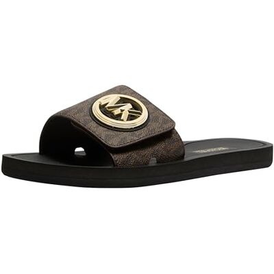 Michael Kors MK CHARM SLIDE Femme BROWN EU 36 - Publicité Michael Kors MK CHARM SLIDE Femme BROWN EU 36 - Publicité