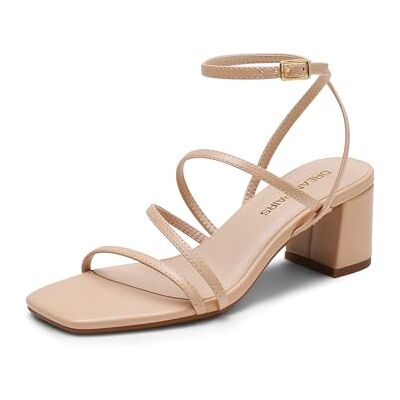 DREAM PAIRS Sandales à talons carrés pour femme 5,1 cm Bout carré Pour fête, mariage, soirée, PU., 42 EU - Publicité DREAM PAIRS Sandales à talons carrés pour femme 5,1 cm Bout carré Pour fête, mariage, soirée, PU., 42 EU - Publicité