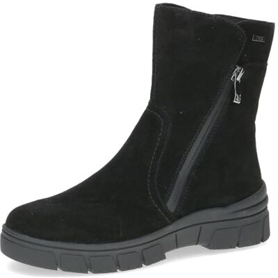 CAPRICE Bottes d’hiver femme sans talon en cuir déperlantes, Noir (Black Nubuc), 37 EU - Publicité CAPRICE Bottes d’hiver femme sans talon en cuir déperlantes, Noir (Black Nubuc), 37 EU - Publicité