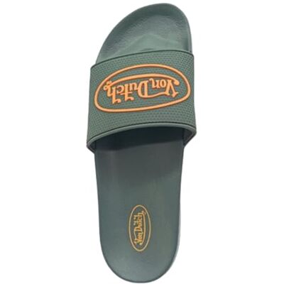 Von Dutch Claquette Homme Venice, Sandale Antidérapante (Idéal Pieds Fins) Vert/Jaune Taille 44 - Publicité Von Dutch Claquette Homme Venice, Sandale Antidérapante (Idéal Pieds Fins) Vert/Jaune Taille 44 - Publicité
