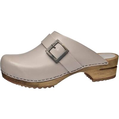 Sanita Urban Sabots Ouverts Produit Original Fabriqué à la Main pour Femme Sabots en Cuir avec Semelle en Bois Gris 37 EU - Publicité Sanita Urban Sabots Ouverts Produit Original Fabriqué à la Main pour Femme Sabots en Cuir avec Semelle en Bois Gris 37 EU - Publicité