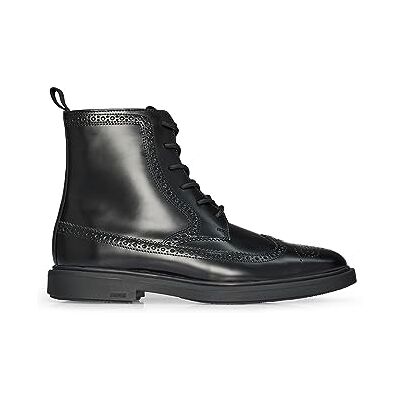 BOSS Hommes Larry Halb Bottines mi-Hautes en Cuir brossé à détails Richelieu - Publicité BOSS Hommes Larry Halb Bottines mi-Hautes en Cuir brossé à détails Richelieu - Publicité