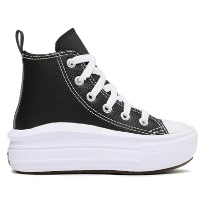 Converse A02067C Chuck Taylor All Star Move Platform Leather Homme Black/Black/White EU 31 - Publicité Converse A02067C Chuck Taylor All Star Move Platform Leather Homme Black/Black/White EU 31 - Publicité