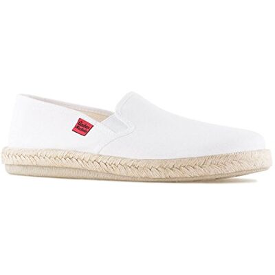 Andrés Machado Chaussures en toile pour l´éte AM500 Anatomiques Espadrilles pour femme/homme Semelle extérieure en caoutchouc antidérapant Toile Blanche EU 43 - Publicité Andrés Machado Chaussures en toile pour l´éte AM500 Anatomiques Espadrilles pour femme/homme Semelle extérieure en caoutchouc antidérapant Toile Blanche EU 43 - Publicité