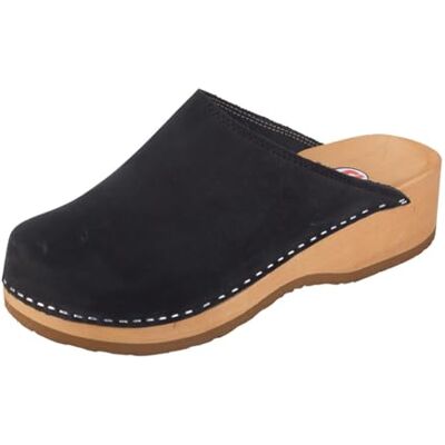 Buxa PZM1 Sabots pour femme ; chaussures en cuir ; semelle anatomique en bois ; sabots en cuir naturel ; fabriqués à la main, Noir , 36 EU - Publicité Buxa PZM1 Sabots pour femme ; chaussures en cuir ; semelle anatomique en bois ; sabots en cuir naturel ; fabriqués à la main, Noir , 36 EU - Publicité