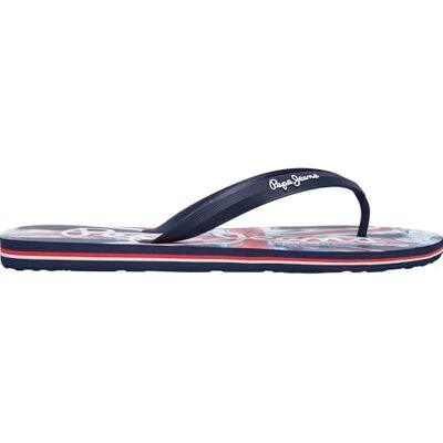 Pepe Jeans Tongs Whale Brand Navy - Publicité Pepe Jeans Tongs Whale Brand Navy - Publicité