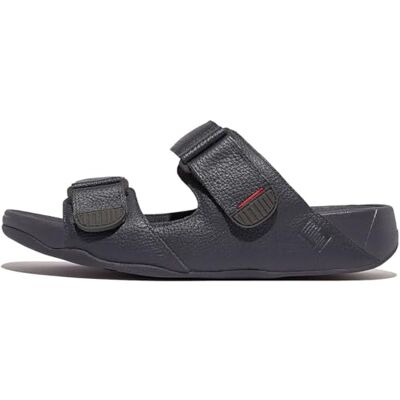 Fitflop Gogh Moc Slide Sandales en cuir pour homme, bleu marine, 46 EU - Publicité Fitflop Gogh Moc Slide Sandales en cuir pour homme, bleu marine, 46 EU - Publicité