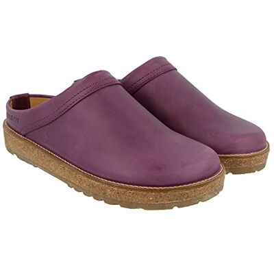 HAFLINGER Travel-Cassic Sabot élégant en cuir avec semelle en caoutchouc et semelle en liège et latex, 44 EU - Publicité HAFLINGER Travel-Cassic Sabot élégant en cuir avec semelle en caoutchouc et semelle en liège et latex, 44 EU - Publicité