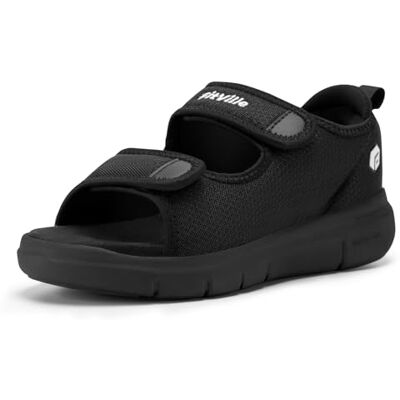 FitVille Sandales Diabétiques Hommes Large Ouverture Chaussures Orthopédique Scratch Sandales Rééducation pour Pieds Gonflés Noir 42.5 EU Large - Publicité FitVille Sandales Diabétiques Hommes Large Ouverture Chaussures Orthopédique Scratch Sandales Rééducation pour Pieds Gonflés Noir 42.5 EU Large - Publicité
