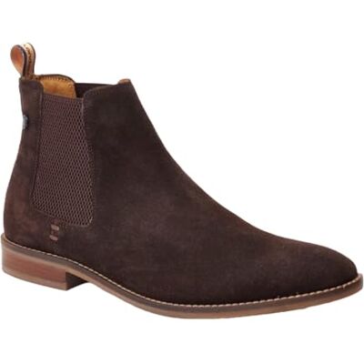 Base London Bottines Chelsea Virgil en daim pour homme - Publicité Base London Bottines Chelsea Virgil en daim pour homme - Publicité