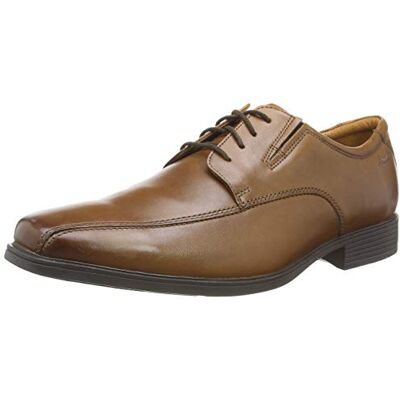 Clarks Tilden Walk Tissu Oxford Homme, Dark Tan Lea, 43 EU - Publicité Clarks Tilden Walk Tissu Oxford Homme, Dark Tan Lea, 43 EU - Publicité