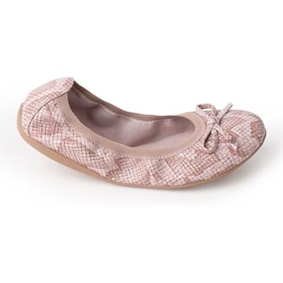 CHATTAWAK Femme Ballerine Croco Nude 39 - Publicité CHATTAWAK Femme Ballerine Croco Nude 39 - Publicité