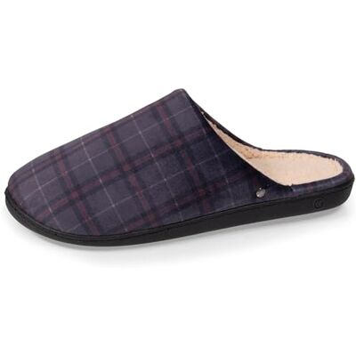 Isotoner Chaussons pantoufles Mules homme ultra confortables et légers, mousse à mémoire de forme, 40, tartan - Publicité Isotoner Chaussons pantoufles Mules homme ultra confortables et légers, mousse à mémoire de forme, 40, tartan - Publicité