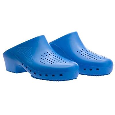 Sabots sanitaires Calzuro S classiques avec trous professionnels, marquage CE, bleu, 42/43 EU - Publicité Sabots sanitaires Calzuro S classiques avec trous professionnels, marquage CE, bleu, 42/43 EU - Publicité
