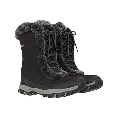 Mountain Warehouse Ohio Bottes de Neige pour Femme Chaussures Anti-Neige en Fausse Fourrure pour Femme, testées thermiquement à -20 °C, Isotherm Ski d'hiver Noir 38 - Publicité Mountain Warehouse Ohio Bottes de Neige pour Femme Chaussures Anti-Neige en Fausse Fourrure pour Femme, testées thermiquement à -20 °C, Isotherm Ski d'hiver Noir 38 - Publicité