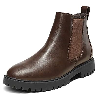 DREAM PAIRS Bottes pour Femme Bottes Chelsea Elégante Chaussures Confortable Bottines Classiques,Size 36.5,Marron/PU,DAB213 - Publicité DREAM PAIRS Bottes pour Femme Bottes Chelsea Elégante Chaussures Confortable Bottines Classiques,Size 36.5,Marron/PU,DAB213 - Publicité