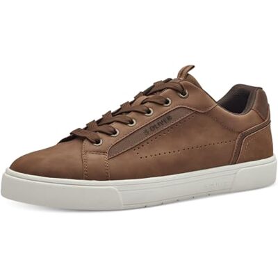 s.Oliver Homme Herren Sneaker Low Basket, Cognac, 44 EU - Publicité s.Oliver Homme Herren Sneaker Low Basket, Cognac, 44 EU - Publicité