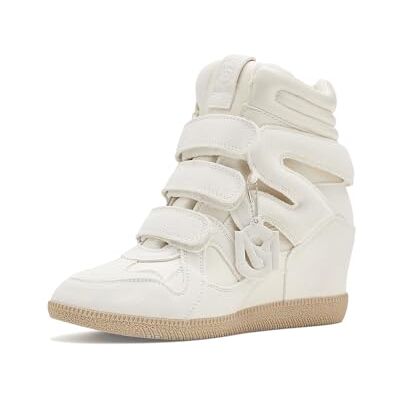 Steve Madden Baskets Mavis pour Femme, Daim Blanc, 8.5 - Publicité Steve Madden Baskets Mavis pour Femme, Daim Blanc, 8.5 - Publicité