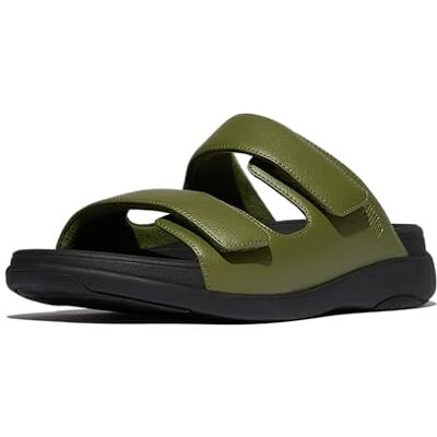 Fitflop F-Mode Go Sandales à enfiler réglables à deux barres pour homme, vert feuille, 44 EU - Publicité Fitflop F-Mode Go Sandales à enfiler réglables à deux barres pour homme, vert feuille, 44 EU - Publicité