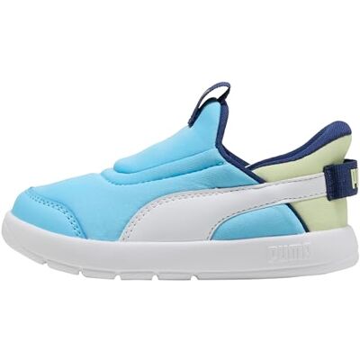 Puma Baskets à Enfiler Courtflex v3 SLIPTECH™ Bébé 25, Vibrant Blue White Apple Spritz Green - Publicité Puma Baskets à Enfiler Courtflex v3 SLIPTECH™ Bébé 25, Vibrant Blue White Apple Spritz Green - Publicité