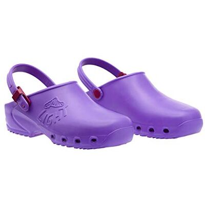 Calzuro Light Sabots sanitaires professionnels CE, blanc, vert, lilas, rose, orange, bleu, noir Violet lilas, 39 EU EU - Publicité Calzuro Light Sabots sanitaires professionnels CE, blanc, vert, lilas, rose, orange, bleu, noir Violet lilas, 39 EU EU - Publicité