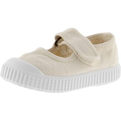 Victoria Ballerines Unisexe 1915 Toile Teintée Drec & Bande Auto-Agrippante & Bout Renforcé pour Enfants Cotton 25 - Publicité Victoria Ballerines Unisexe 1915 Toile Teintée Drec & Bande Auto-Agrippante & Bout Renforcé pour Enfants Cotton 25 - Publicité