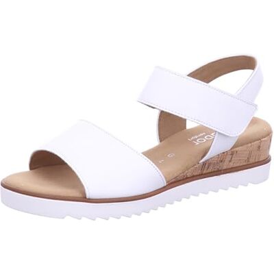 Gabor Sandales compensées pour femme, largeur supplémentaire légère (G), Blanc 50, 42.5 EU, 42.750 - Publicité Gabor Sandales compensées pour femme, largeur supplémentaire légère (G), Blanc 50, 42.5 EU, 42.750 - Publicité