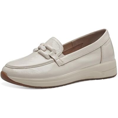 Tamaris Comfort Mocassins Femme Cuir Confortables, Creme Patent, 39 EU - Publicité Tamaris Comfort Mocassins Femme Cuir Confortables, Creme Patent, 39 EU - Publicité