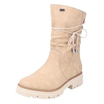 Rieker Femme Z8550 Bottes Courtes, Beige, 38 EU - Publicité Rieker Femme Z8550 Bottes Courtes, Beige, 38 EU - Publicité