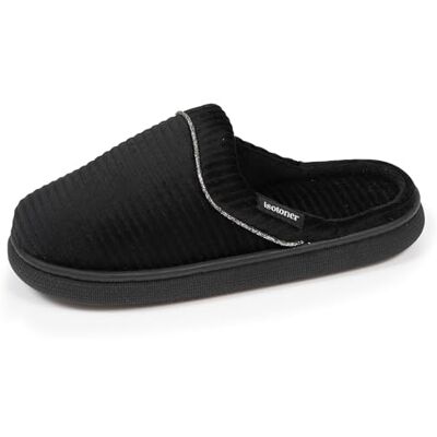 Isotoner Chaussons pantoufles Mules femme semelle bloup confort, 39, noir - Publicité Isotoner Chaussons pantoufles Mules femme semelle bloup confort, 39, noir - Publicité