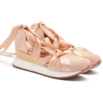 GIOSEPPO Cornville Chaussures Ouvertes en Cuir compensé Raphia, Rose, 41 EU - Publicité GIOSEPPO Cornville Chaussures Ouvertes en Cuir compensé Raphia, Rose, 41 EU - Publicité