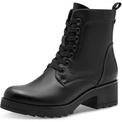 MARCO TOZZI Bottines à lacets pour femme , Noir, 37 EU - Publicité MARCO TOZZI Bottines à lacets pour femme , Noir, 37 EU - Publicité