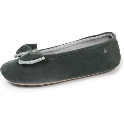 Isotoner Chaussons pantoufles Ballerines femme semelle intérieure moelleuse et confortable, 36, sauge - Publicité Isotoner Chaussons pantoufles Ballerines femme semelle intérieure moelleuse et confortable, 36, sauge - Publicité