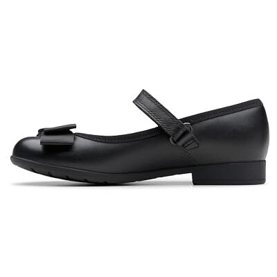 Clarks Fille Ballerines, Noir (Black Leather Black Leather), 28 EU - Publicité Clarks Fille Ballerines, Noir (Black Leather Black Leather), 28 EU - Publicité