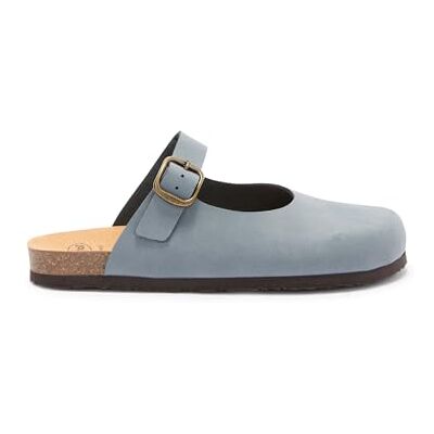 Scholl Jackie Mary Jane, Sabot scamosciato con cinturino, Donna, Denim, 40 EU - Publicité Scholl Jackie Mary Jane, Sabot scamosciato con cinturino, Donna, Denim, 40 EU - Publicité
