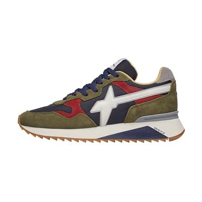 w6yz Baskets en Tissu Technique et Daim, Bleu foncé 45 - Publicité w6yz Baskets en Tissu Technique et Daim, Bleu foncé 45 - Publicité