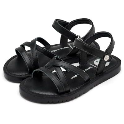 GIOSEPPO Garçon Fille Tolland Sandale Plate, Noir, 28 EU - Publicité GIOSEPPO Garçon Fille Tolland Sandale Plate, Noir, 28 EU - Publicité