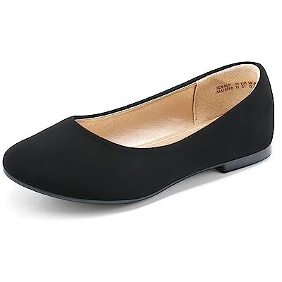 DREAM PAIRS Ballerines plates à enfiler pour filles pour mariage/fête, Noir/nubuck, 37 EU - Publicité DREAM PAIRS Ballerines plates à enfiler pour filles pour mariage/fête, Noir/nubuck, 37 EU - Publicité