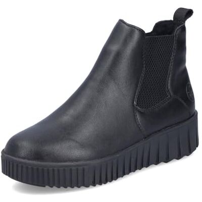 Rieker Y6151 Bottines classiques pour femme, bottines pour femmes, semelle amovible, Noir 00., 36 EU - Publicité Rieker Y6151 Bottines classiques pour femme, bottines pour femmes, semelle amovible, Noir 00., 36 EU - Publicité