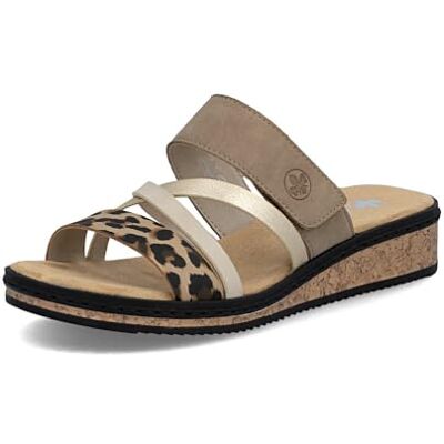 Rieker Mules Femme V3652, Pointure:37 EU, La Couleur:Beige - Publicité Rieker Mules Femme V3652, Pointure:37 EU, La Couleur:Beige - Publicité
