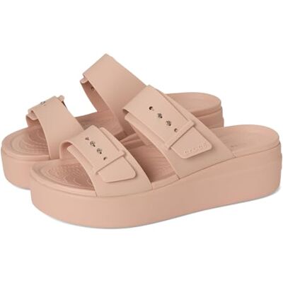 Crocs Femme Brooklyn Buckle Low Wedge Sandales, Pink Caramel, 39/40 EU - Publicité Crocs Femme Brooklyn Buckle Low Wedge Sandales, Pink Caramel, 39/40 EU - Publicité