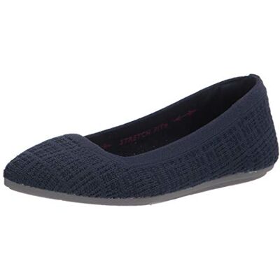Skechers Women's Cleo Point Ballet Flat, Navy, 9 - Publicité Skechers Women's Cleo Point Ballet Flat, Navy, 9 - Publicité