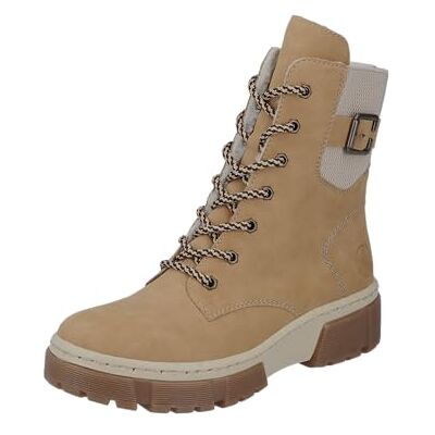 Rieker Bottes à lacets pour femme X8621, beige, 36 EU - Publicité Rieker Bottes à lacets pour femme X8621, beige, 36 EU - Publicité