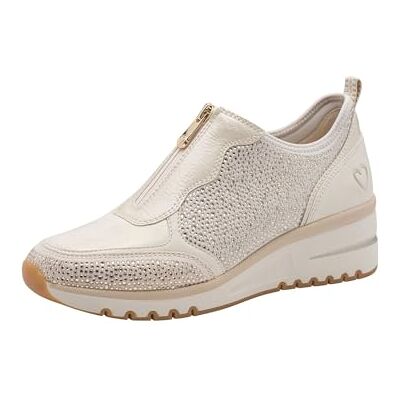 MARCO TOZZI Baskets Femme Semelle intérieure Feel Me Amovible Douce Doublure Douce Vegan Moderne, Beige (Cream Comb), 39 EU - Publicité MARCO TOZZI Baskets Femme Semelle intérieure Feel Me Amovible Douce Doublure Douce Vegan Moderne, Beige (Cream Comb), 39 EU - Publicité