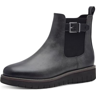 MARCO TOZZI Chelsea Chaussures pour Femme Bottine, Peigne Gris foncé, 39 EU - Publicité MARCO TOZZI Chelsea Chaussures pour Femme Bottine, Peigne Gris foncé, 39 EU - Publicité