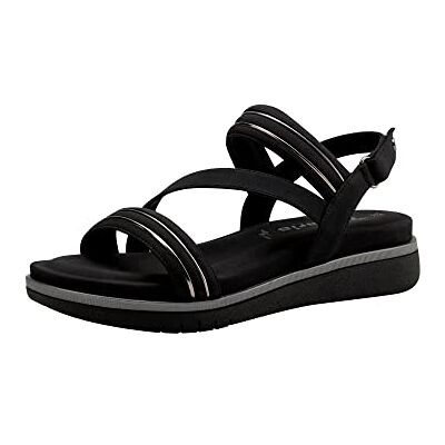 Tamaris Femme Sandales, Dame Sandales Fines,TOUCHit,Chaussure d'été,Sandale d'été,Confortable,Plate,Black,39 EU - Publicité Tamaris Femme Sandales, Dame Sandales Fines,TOUCHit,Chaussure d'été,Sandale d'été,Confortable,Plate,Black,39 EU - Publicité