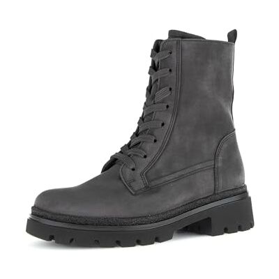 Gabor Bottines à lacets pour femme, gris foncé, 38 EU - Publicité Gabor Bottines à lacets pour femme, gris foncé, 38 EU - Publicité