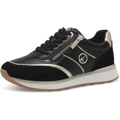 Tamaris Baskets pour Femme Noir/doré Taille 37 EU, Black Gold., 37 EU - Publicité Tamaris Baskets pour Femme Noir/doré Taille 37 EU, Black Gold., 37 EU - Publicité