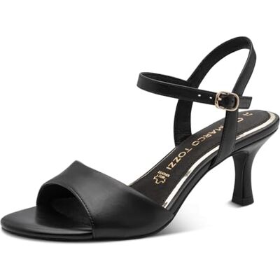 MARCO TOZZI Femme Sandale douce Feel Me semelle intérieure Cuir douce doublure intérieure Chic, noir (BLACK), 38 EU - Publicité MARCO TOZZI Femme Sandale douce Feel Me semelle intérieure Cuir douce doublure intérieure Chic, noir (BLACK), 38 EU - Publicité